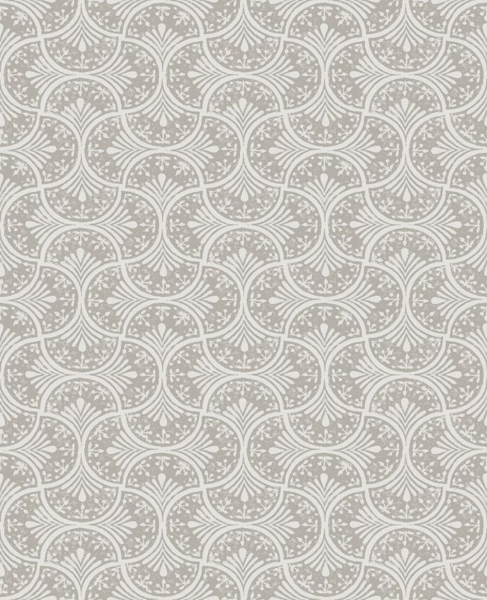 Gray-white non-woven geometric pattern wallpaper, 120637, Retreat, Graham&Brown Premium