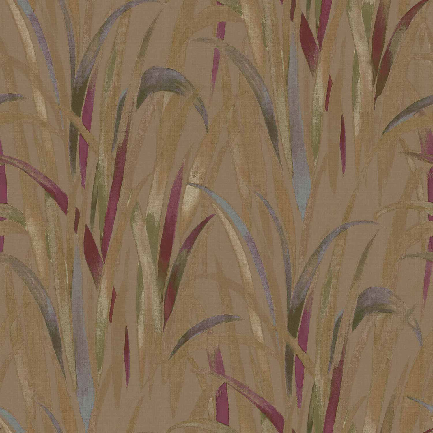 Sand colored wallpaper, grass leaves, 26408, Thai, Cristiana Masi by Parato