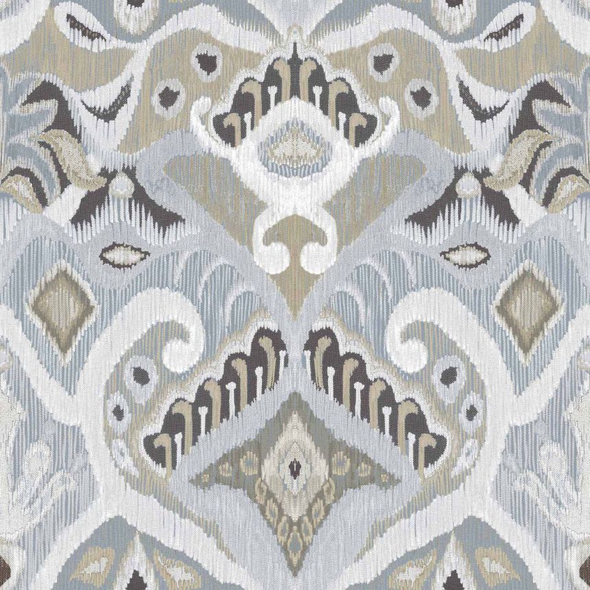 Blue wallpaper with ornaments, ethno pattern, 26426, Thai, Cristiana Masi by Parato
