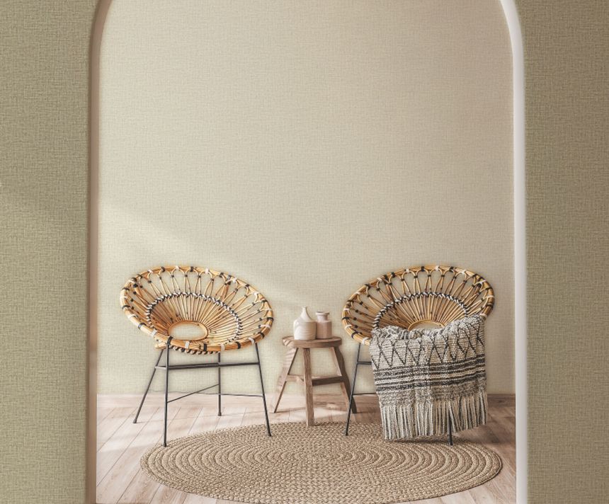 Beige wallpaper with twigs and leaves, Z77503, Savana, Zambaiti Parati