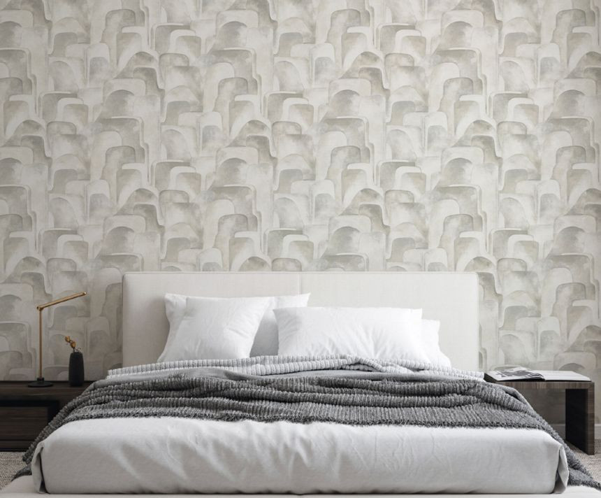 Beige geometric pattern wallpaper, Z77540, Savana, Zambaiti Parati