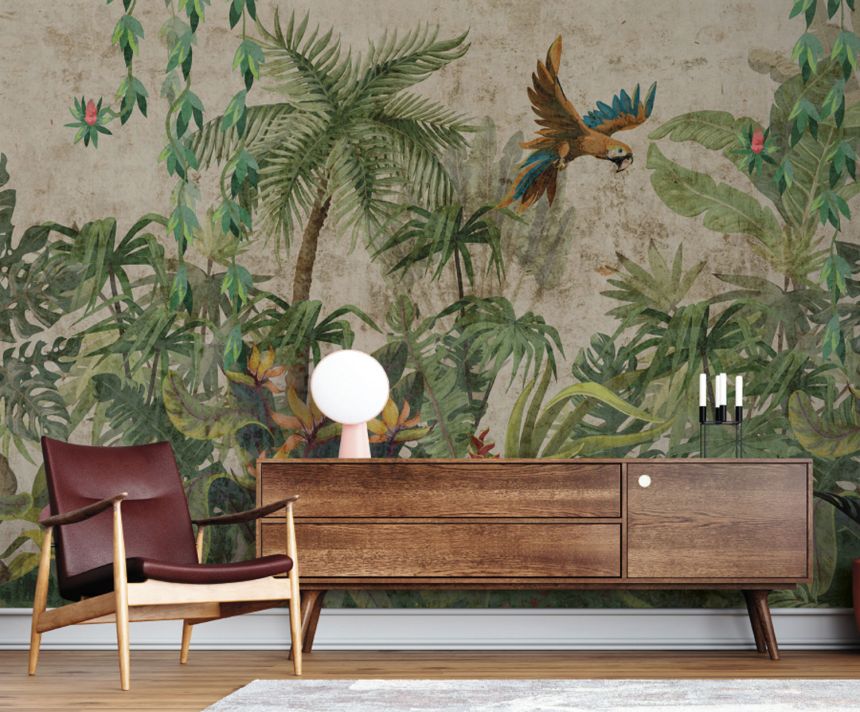 Luxury wall mural, Palm trees and tropical plants, Z77578, Savana, Zambaiti Parati