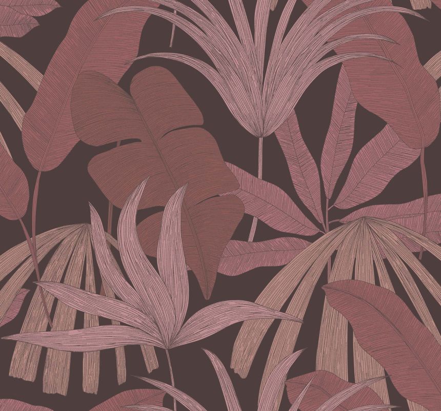 Purple wallpaper with leaves, 333503, Festival, Eijffinger