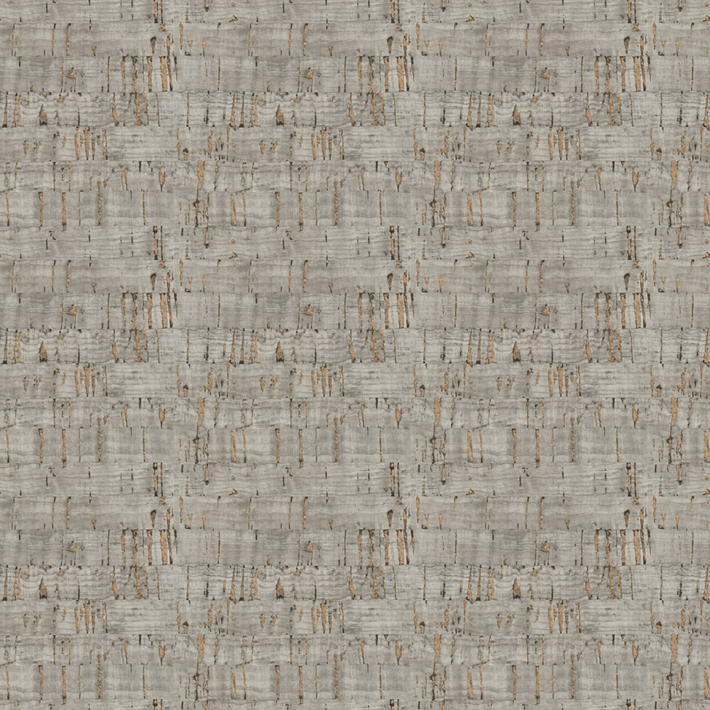 Non-woven wallpaper, gray-bronze, cork imitation, NHW1028, Perla, Decoprint