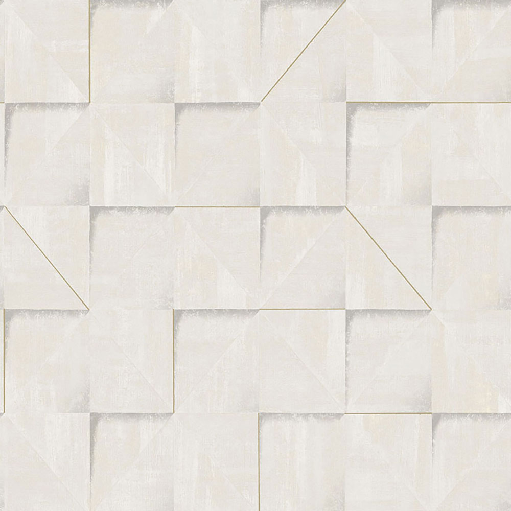 Gray geometric non-woven 3D wallpaper, RE25170, Reflect, Decoprint