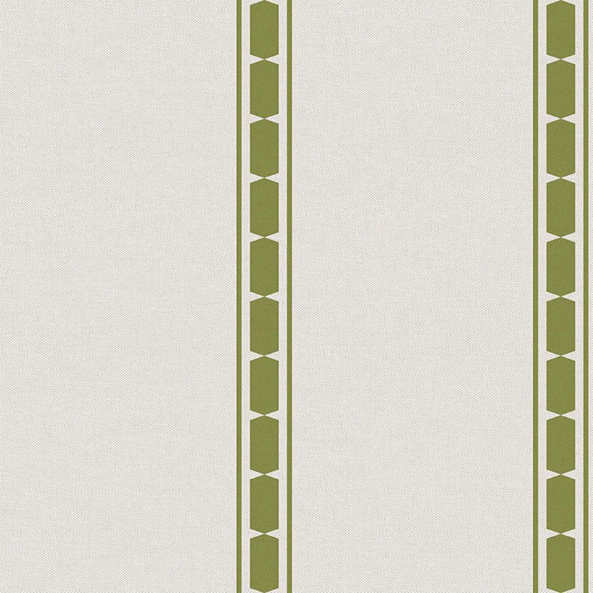 Non-woven wallpaper, green, stripes, 39035, Arché, Cristiana Masi by Parato
