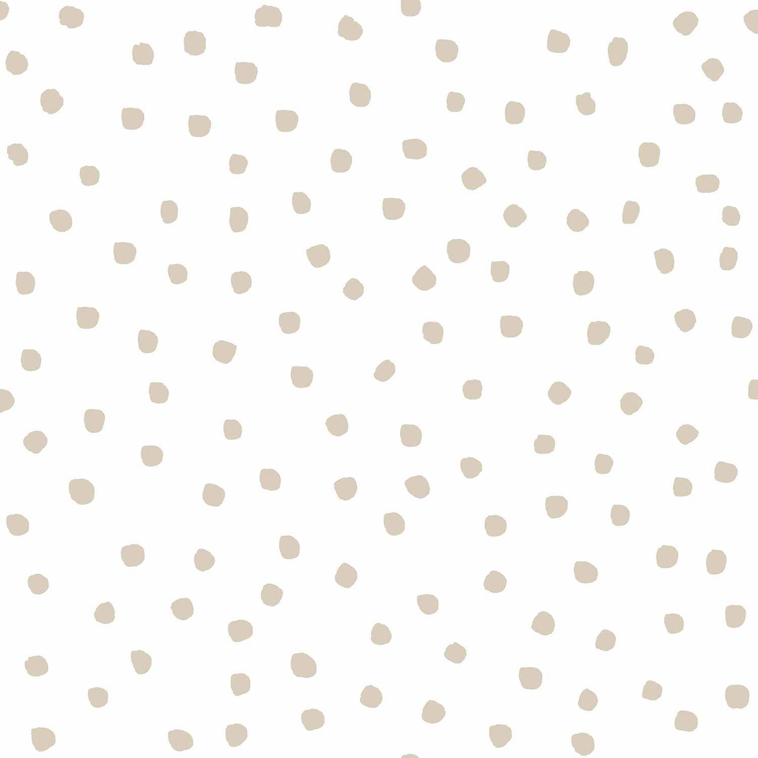 White wallpaper with beige dots, 17120, MiniMe, Cristiana Masi by Parato
