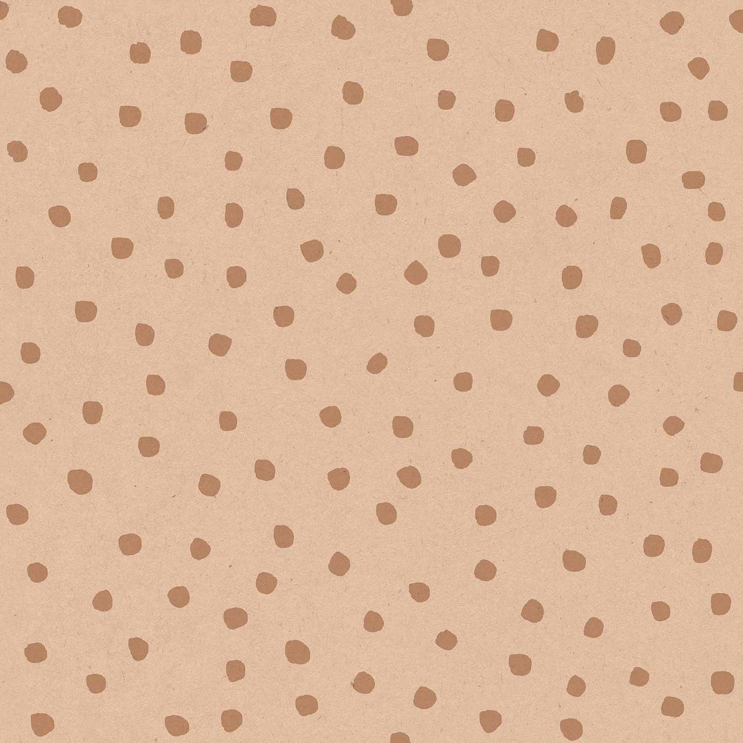 Brown non-woven wallpaper with dots, 17122, MiniMe, Cristiana Masi by Parato