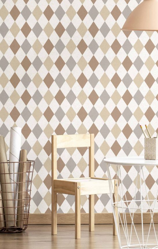 Non-woven wallpaper, diamonds, 17124, MiniMe, Cristiana Masi by Parato