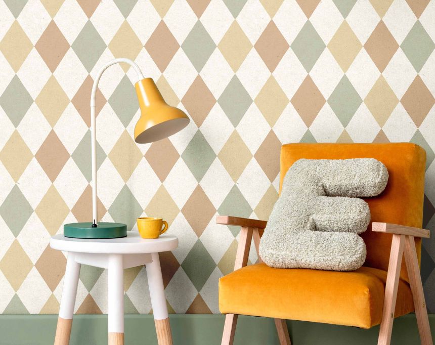Non-woven wallpaper, diamonds, 17125, MiniMe, Cristiana Masi by Parato