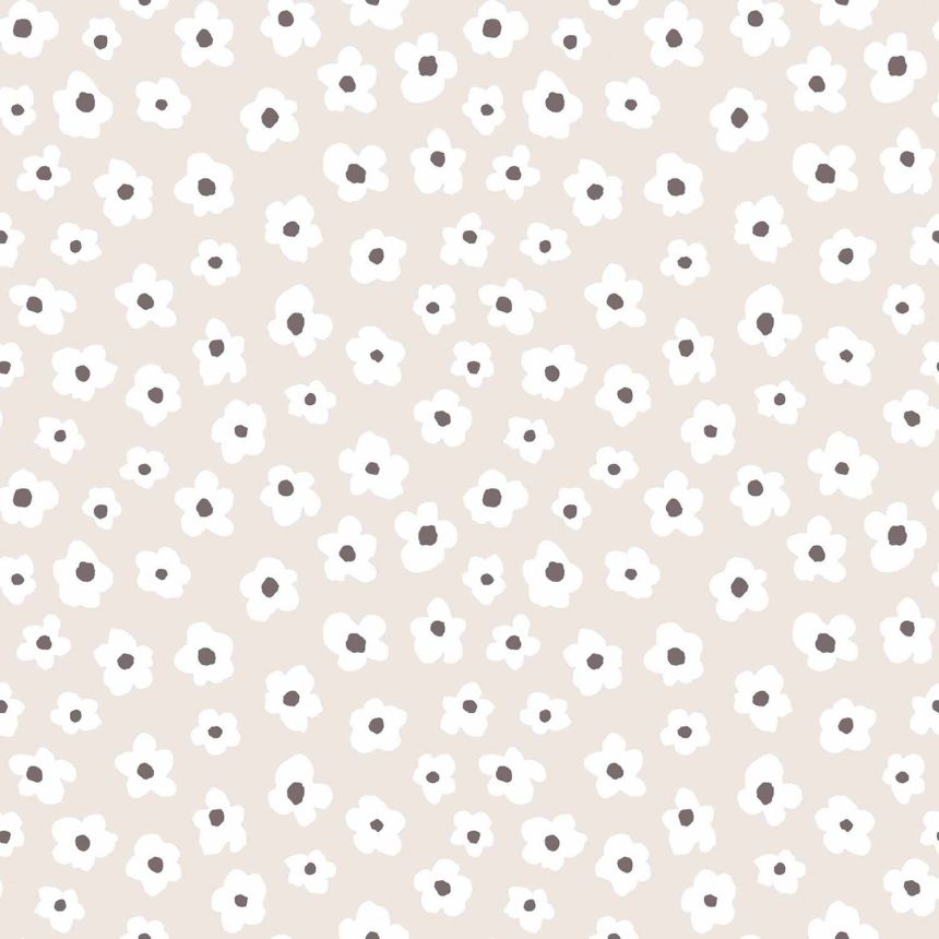 Gray floral non-woven wallpaper, 17136, MiniMe, Cristiana Masi by Parato