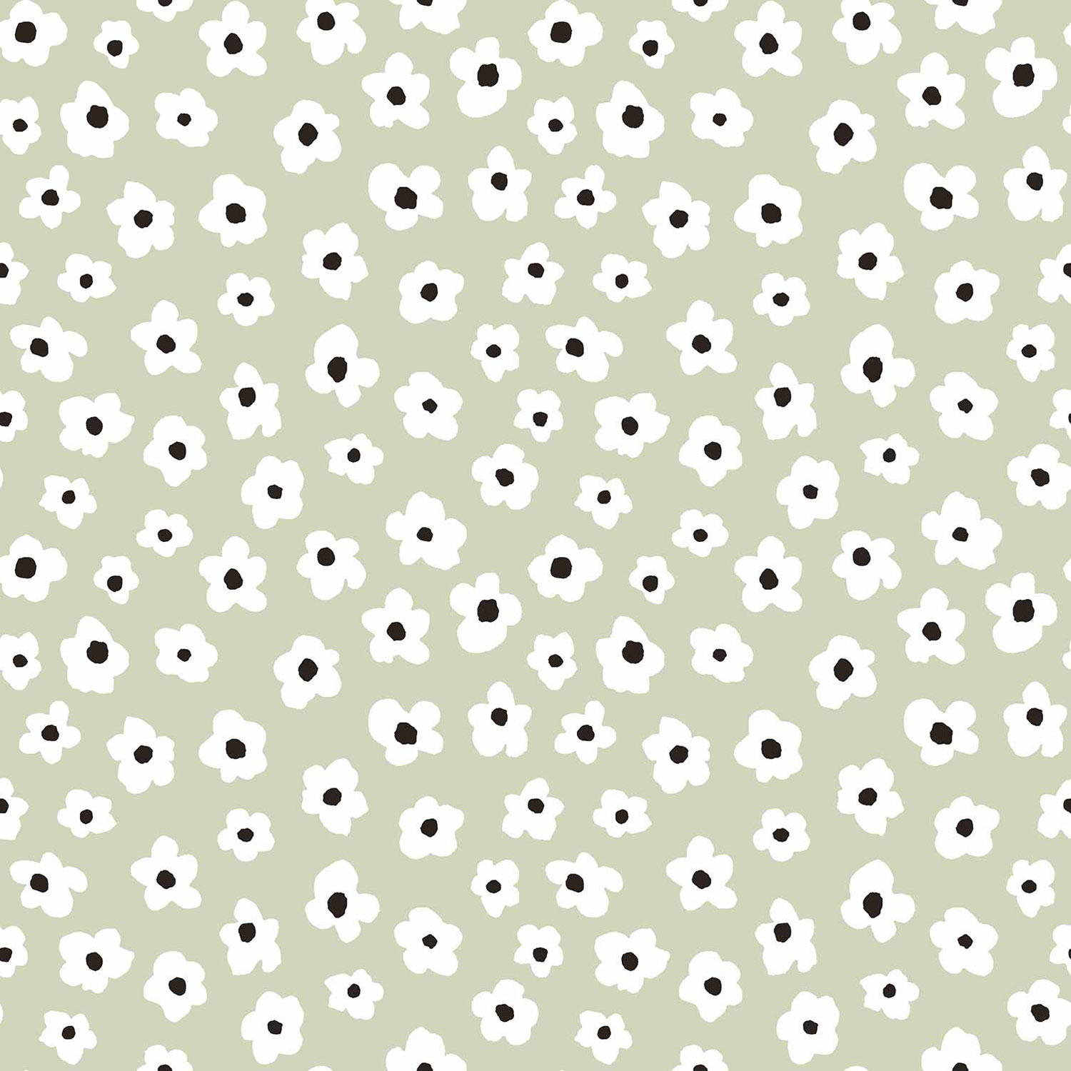 Green floral non-woven wallpaper, 17137, MiniMe, Cristiana Masi by Parato