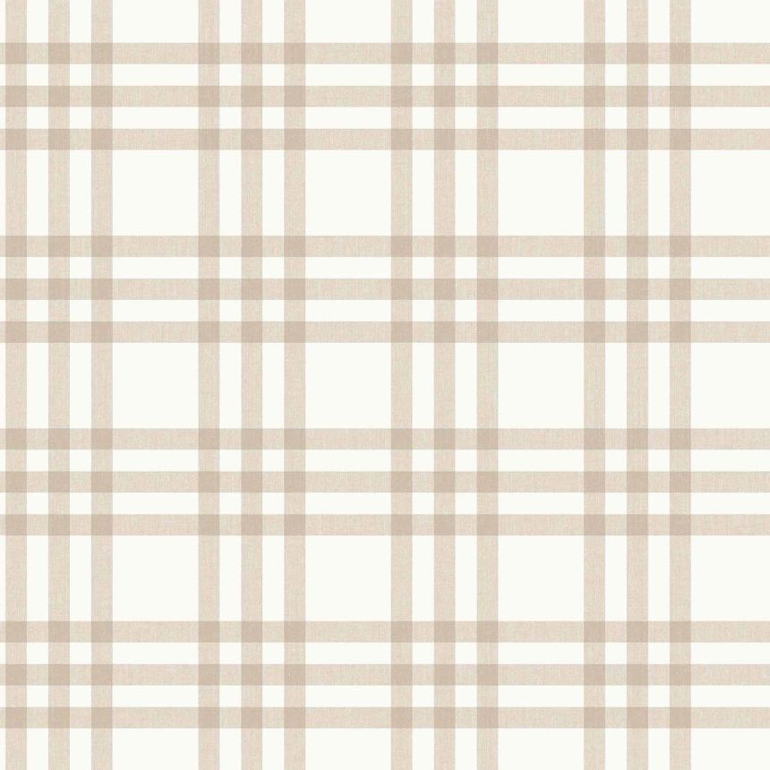 Beige-white wallpaper, checkered, 17153, MiniMe, Cristiana Masi by Parato