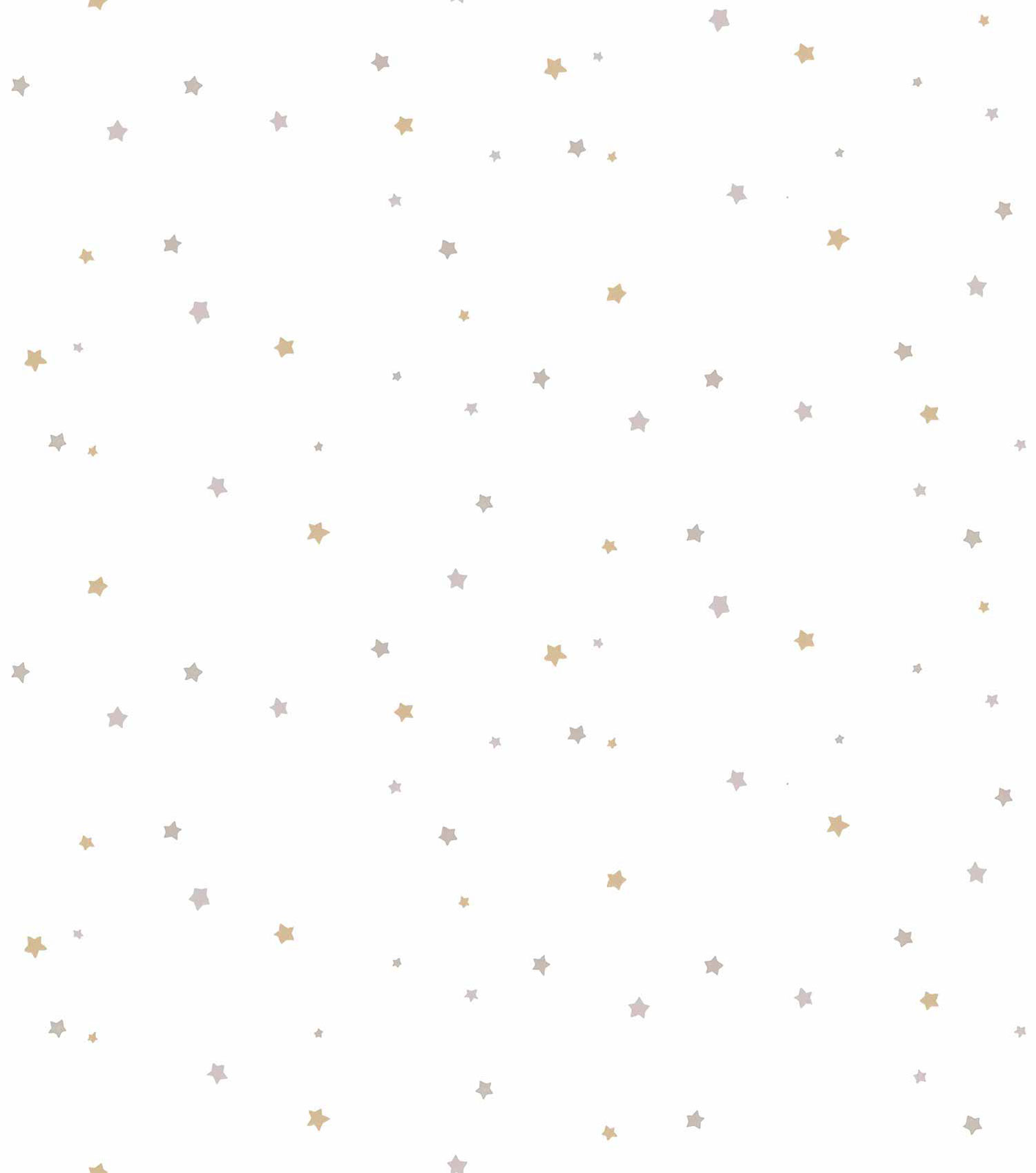 White non-woven wallpaper with stars, 17161, MiniMe, Cristiana Masi by Parato