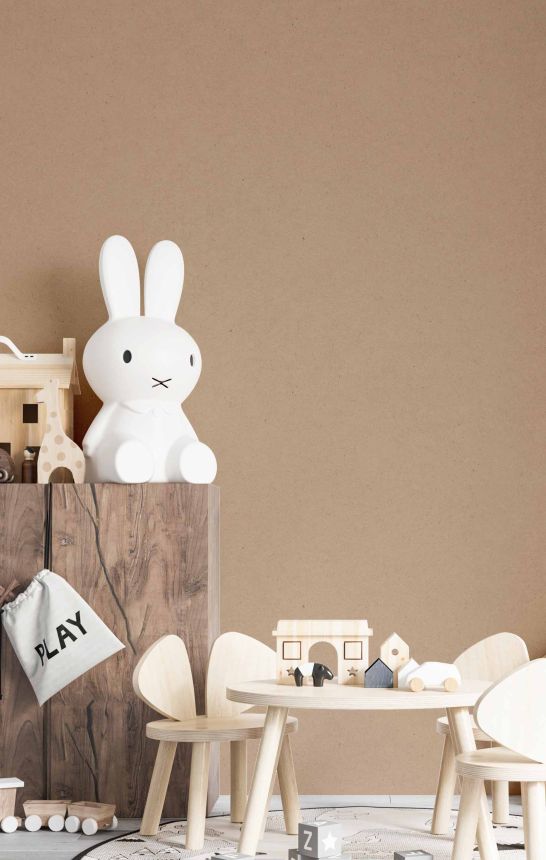Beige non-woven monochrome wallpaper, 17192, MiniMe, Cristiana Masi by Parato