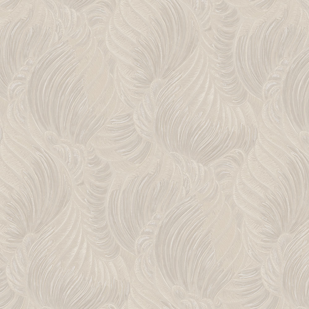 Luxury beige wallpaper with leaves, Z34906, Elie Saab 2