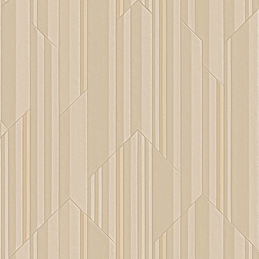 Luxury beige geometric wallpaper, Z34918, Elie Saab 2