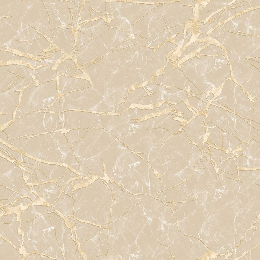 Luxury beige-gold wallpaper, marble imitation, Z34919, Elie Saab 2