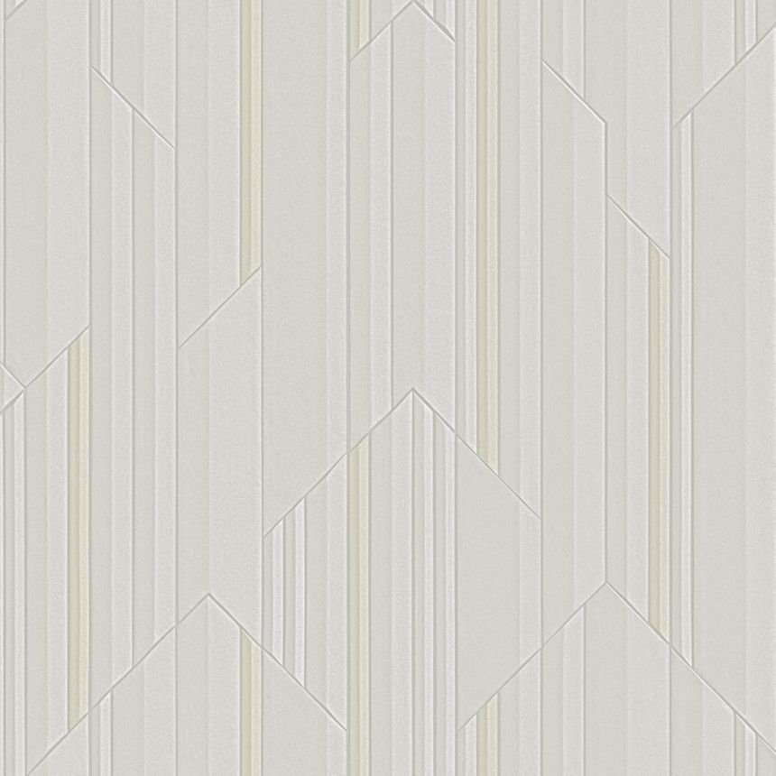 Luxury gray-beige geometric wallpaper, Z34923, Elie Saab 2