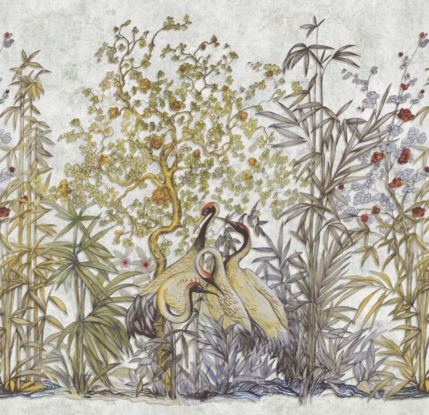 Luxury wall mural with birds and plants, Z34954, Elie Saab 2