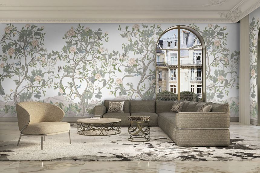 Luxury wall mural, Landscape with flowers, Z34976, Elie Saab 2