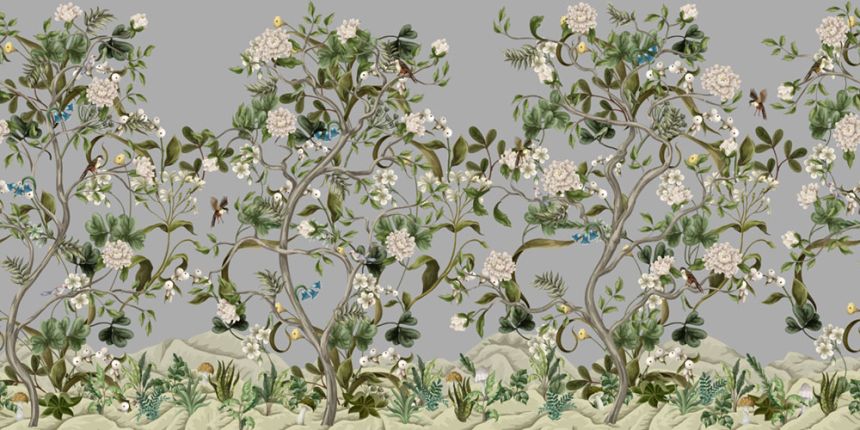 Luxury wall mural, Landscape with flowers, Z34977, Elie Saab 2