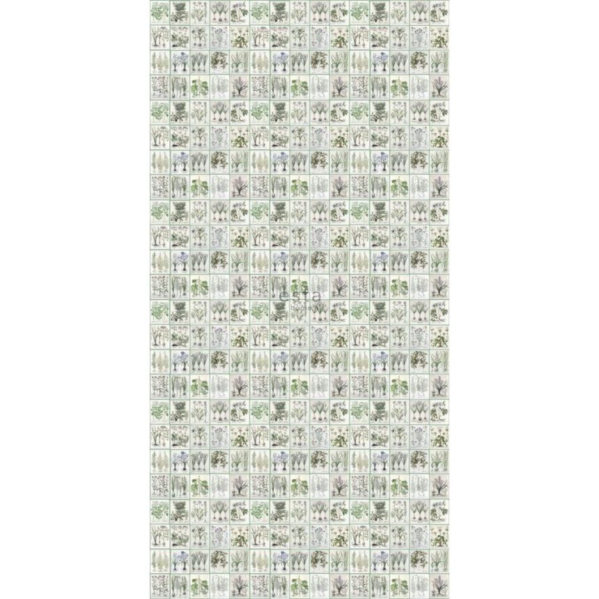 Non-woven wallpaper with plants and flowers, 159229, Vintage Flowers, Esta Home