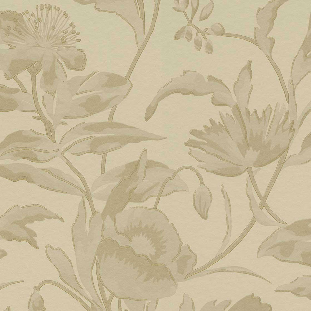 Beige-gold floral non-woven wallpaper, 340132, Gilded, Eijffinger
