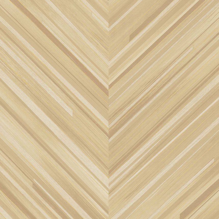 Beige herringbone geometric non-woven wallpaper, 340161, Gilded, Eijffinger