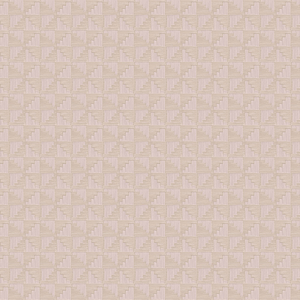 Gray-beige geometric retro wallpaper, 333650, Revive, Eijffinger