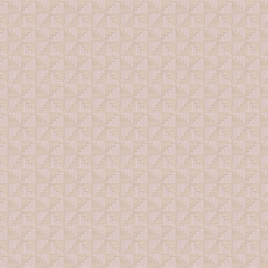 Gray-beige geometric retro wallpaper, 333650, Revive, Eijffinger