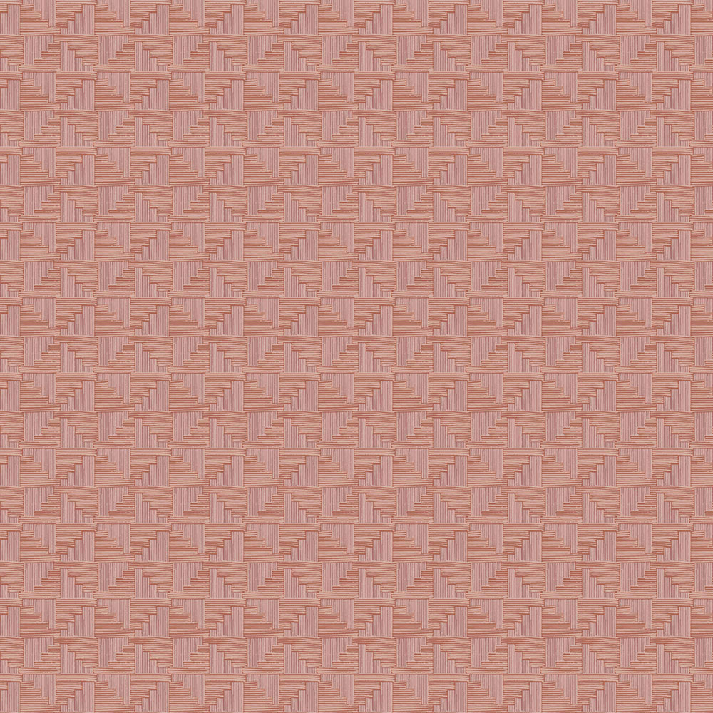Terracotta geometric retro wallpaper, 333657, Revive, Eijffinger