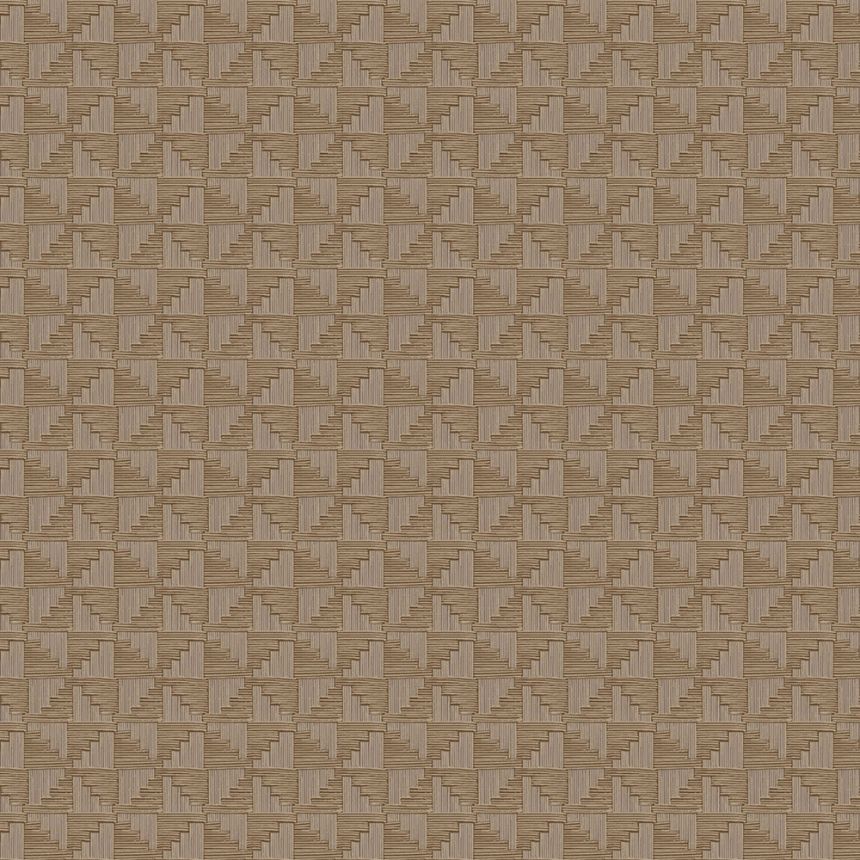 Brown geometric retro wallpaper, 333658, Revive, Eijffinger