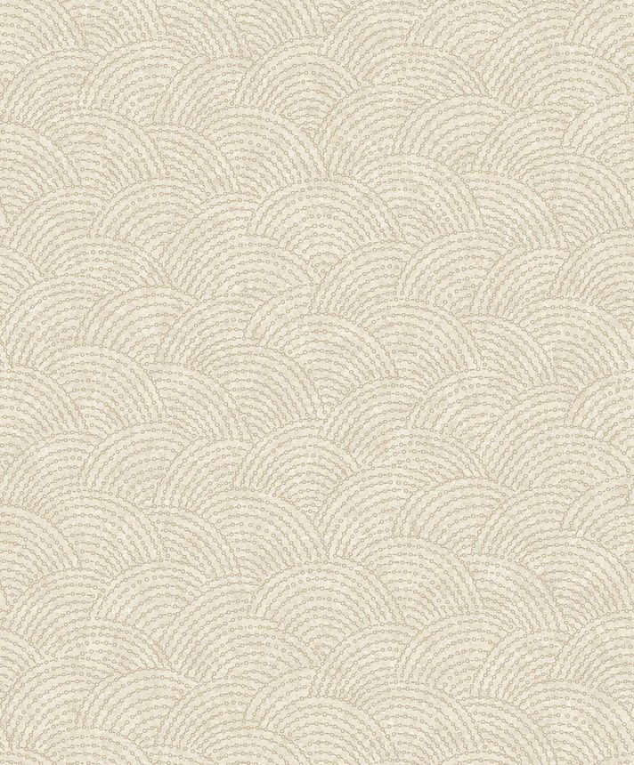 Beige geometric non-woven wallpaper BZ3315, Belize, Grandeco