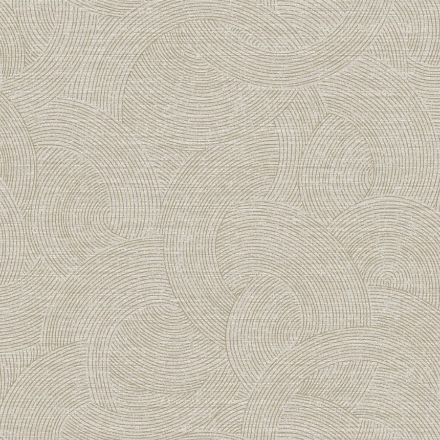 Geometric non-woven wallpaper, gray, PH3304, Perfect Harmony, Grandeco