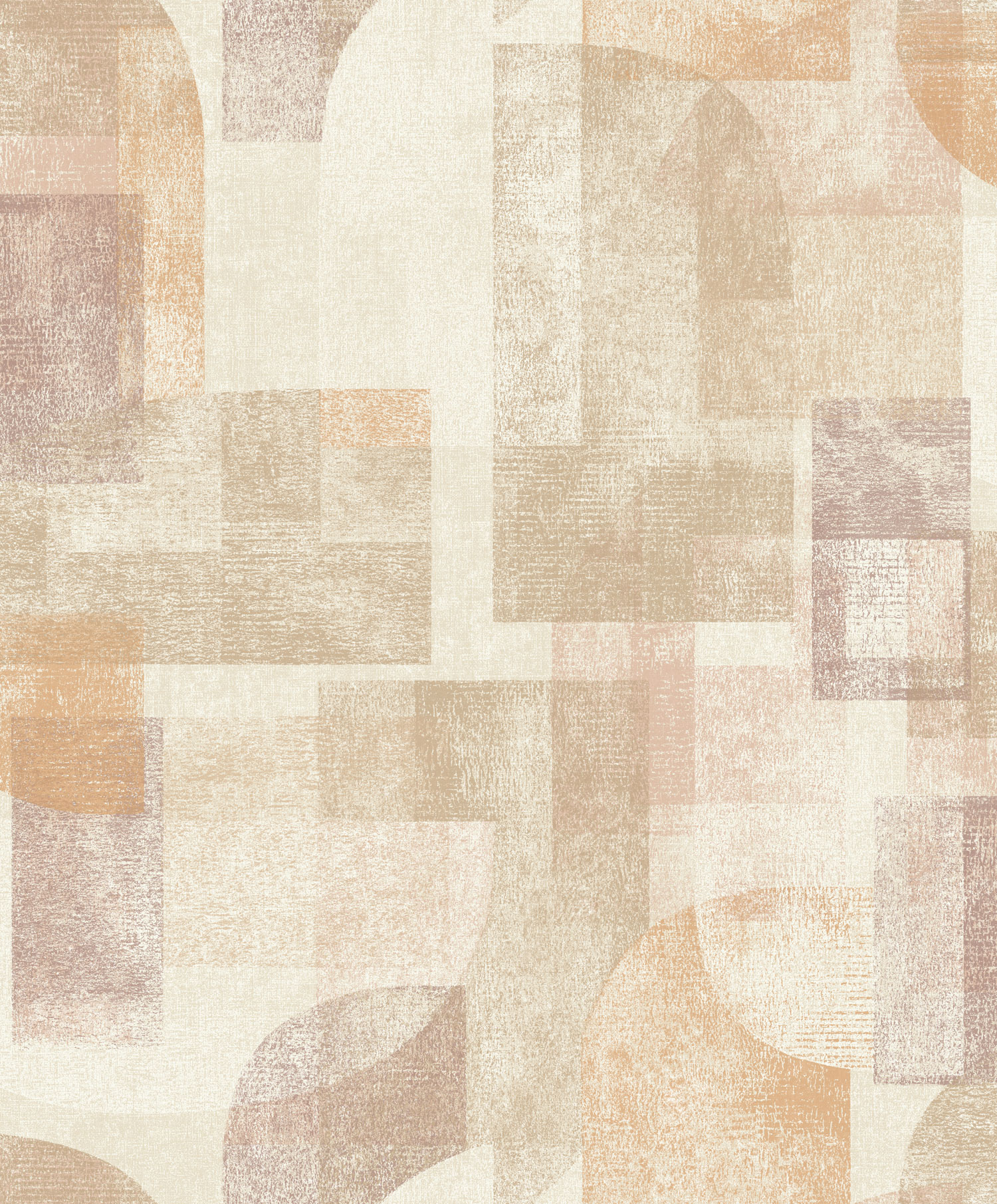 Geometric non-woven wallpaper, brown, PH3508, Perfect Harmony, Grandeco