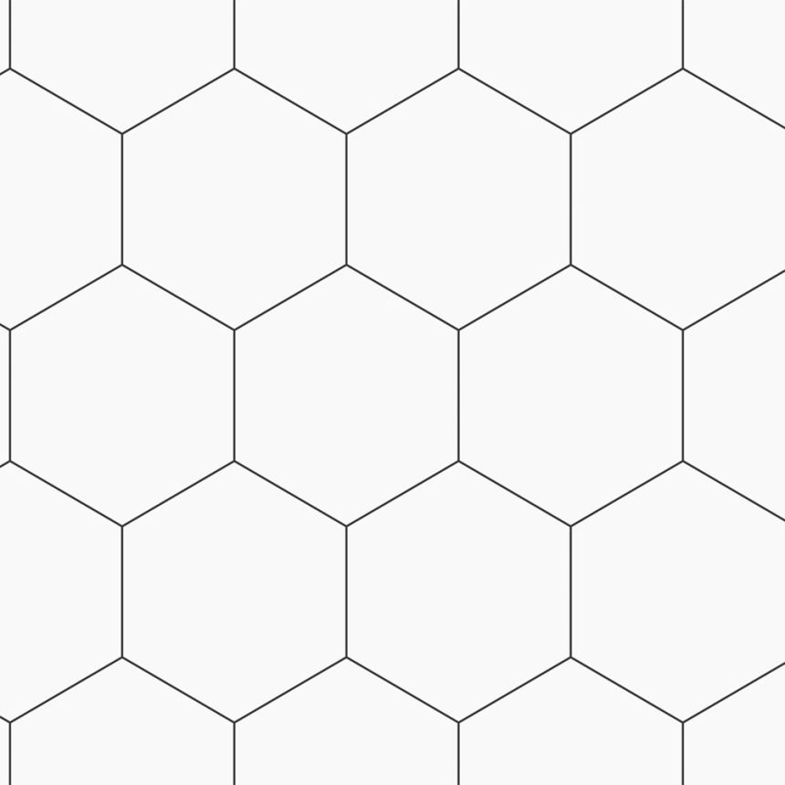 Geometric non-woven wallpaper, black-white, 139311, Bloom, Esta Home