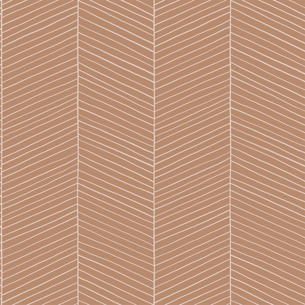 Geometric non-woven wallpaper, brown, 139357, Bloom, Esta Home