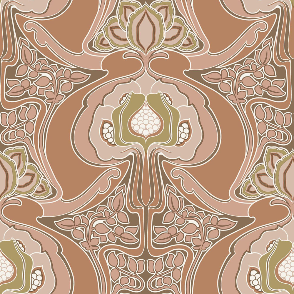 Floral non-woven wallpaper, pink, 139570, Bloom, Esta Home