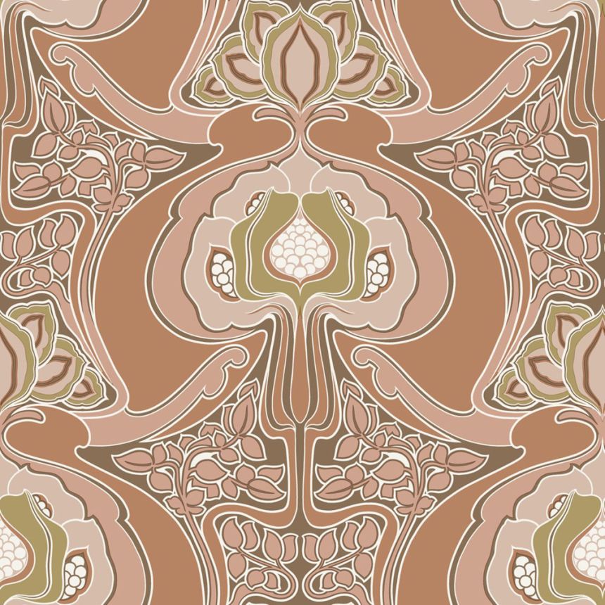 Floral non-woven wallpaper, pink, 139570, Bloom, Esta Home
