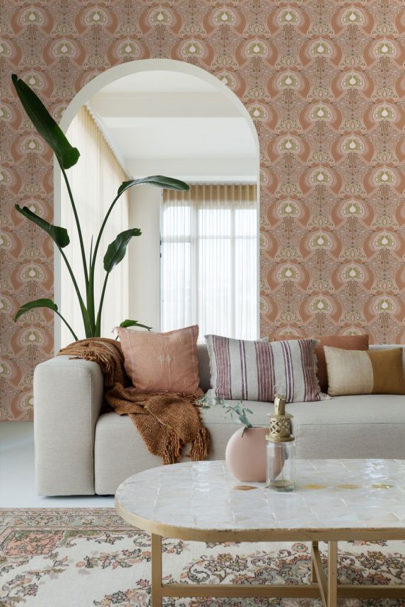 Floral non-woven wallpaper, pink, 139570, Bloom, Esta Home