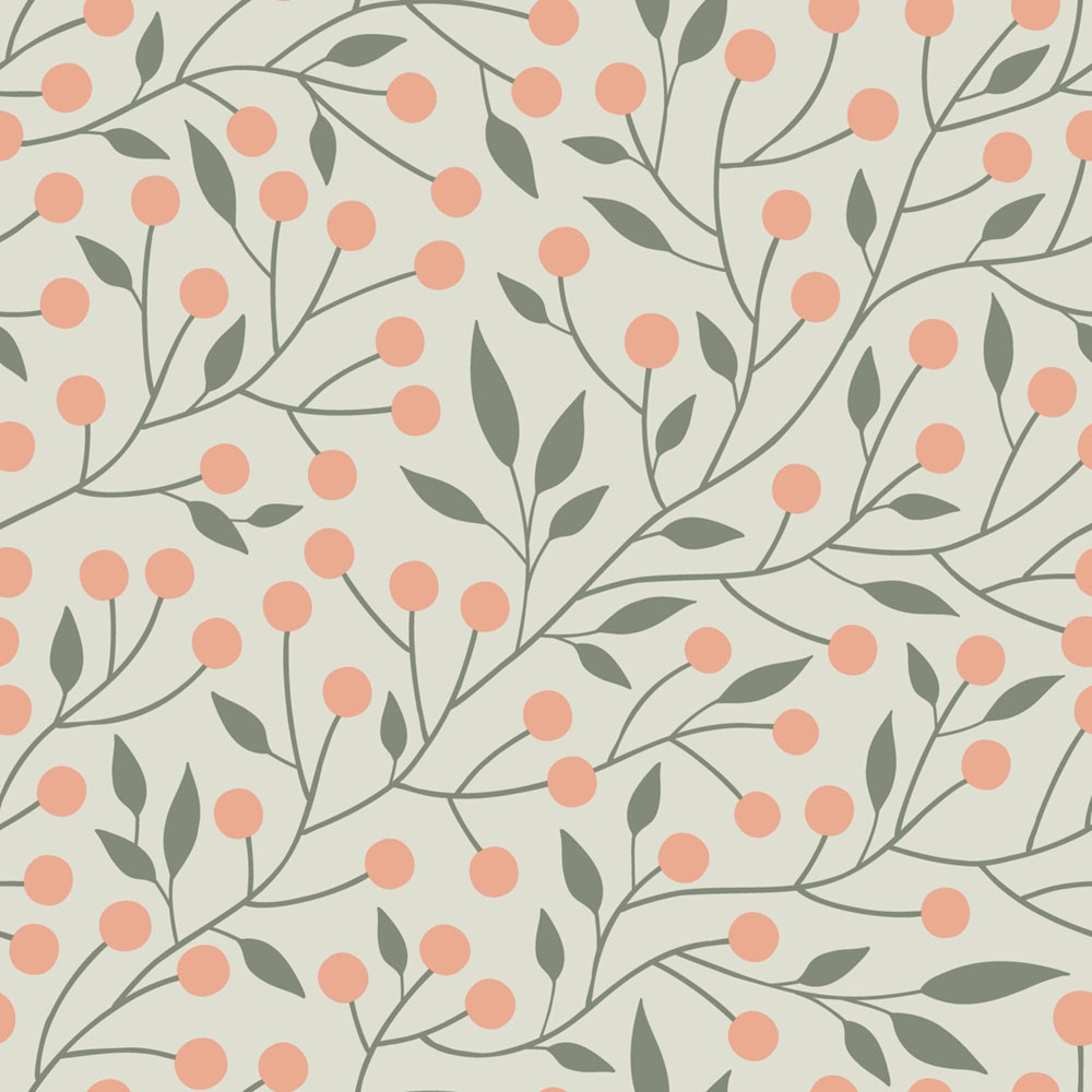Non-woven wallpaper, branches, 139659, Bloom, Esta Home