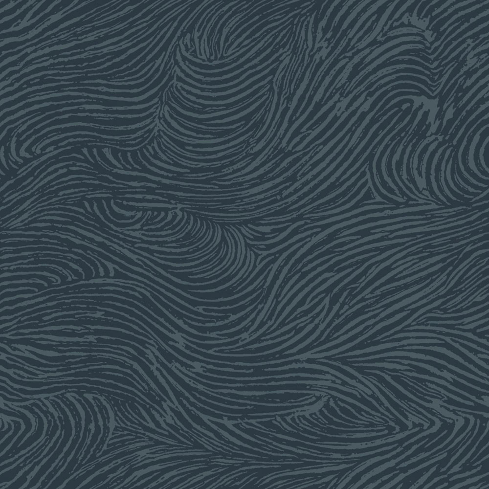 Non-woven wallpaper, waves, blue, 139665, Bloom, Esta Home