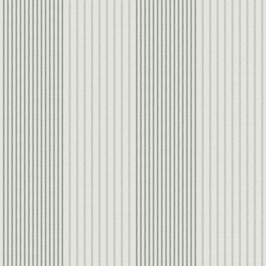 Non-woven wallpaper, green, stripes,  9811-4, Essential Stripes, ICH Wallcoverings