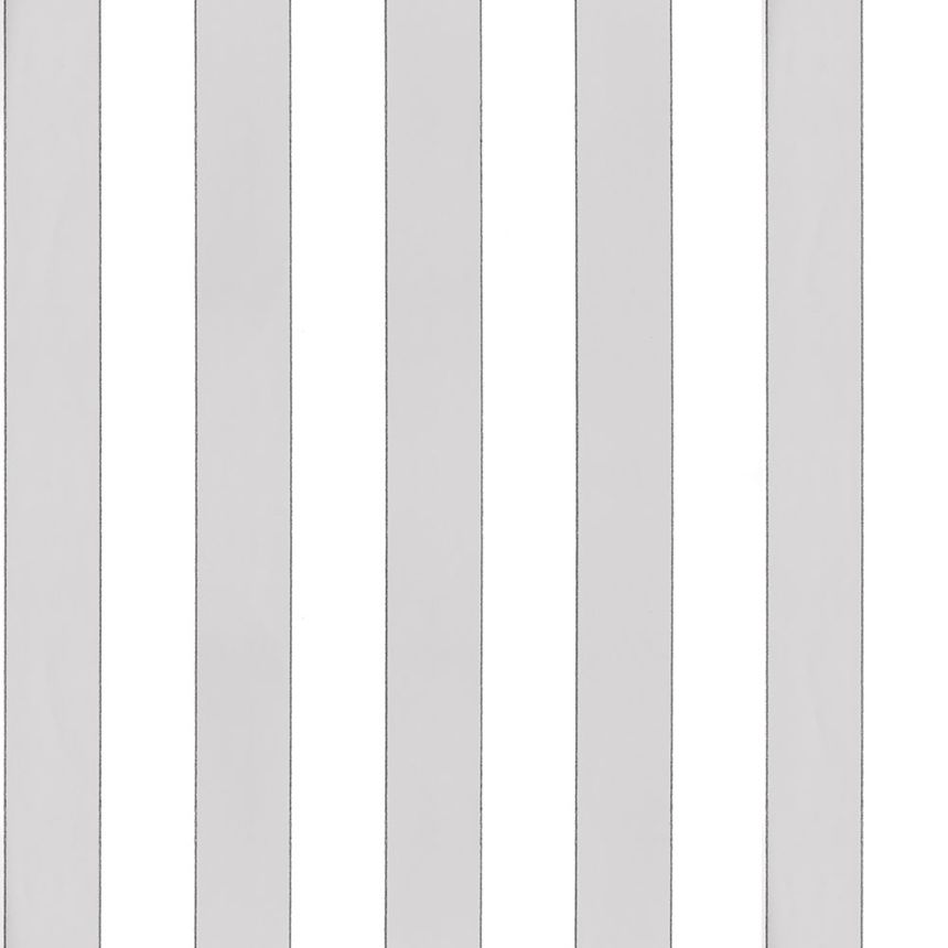 Non-woven wallpaper, gray-white, stripes,  5060-2, Essential Stripes, ICH Wallcoverings