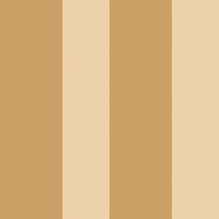 Non-woven wallpaper, ochre, stripes,  5062-2, Essential Stripes, ICH Wallcoverings