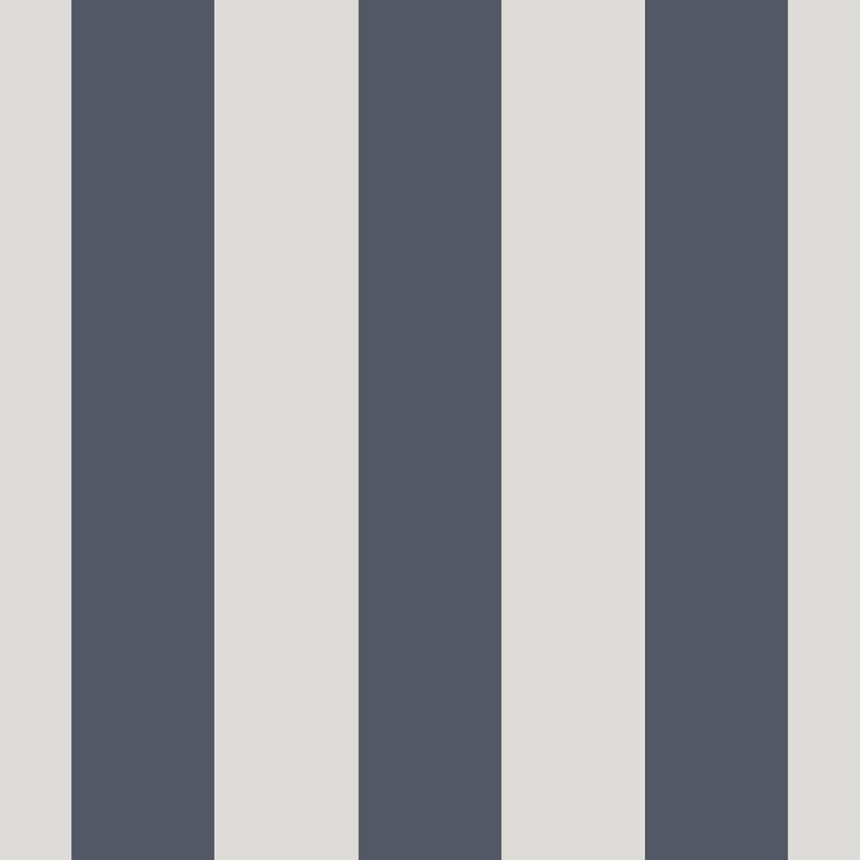 Non-woven wallpaper, blue-white, stripes,  9814-1, Essential Stripes, ICH Wallcoverings