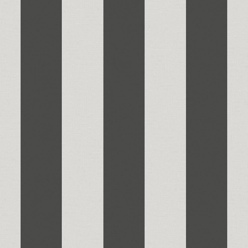 Non-woven wallpaper, black-white, stripes,  9814-4, Essential Stripes, ICH Wallcoverings