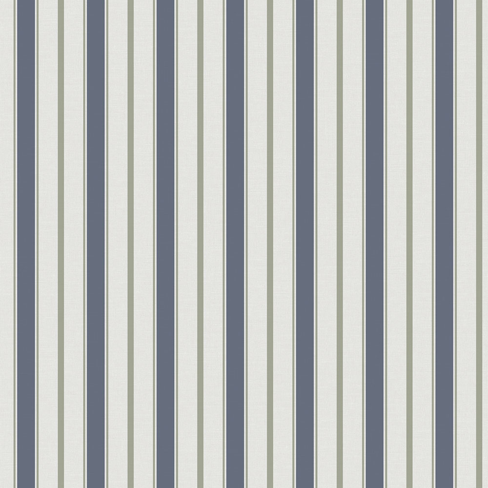 Non-woven wallpaper, blue-green, stripes,  9816-1, Essential Stripes, ICH Wallcoverings