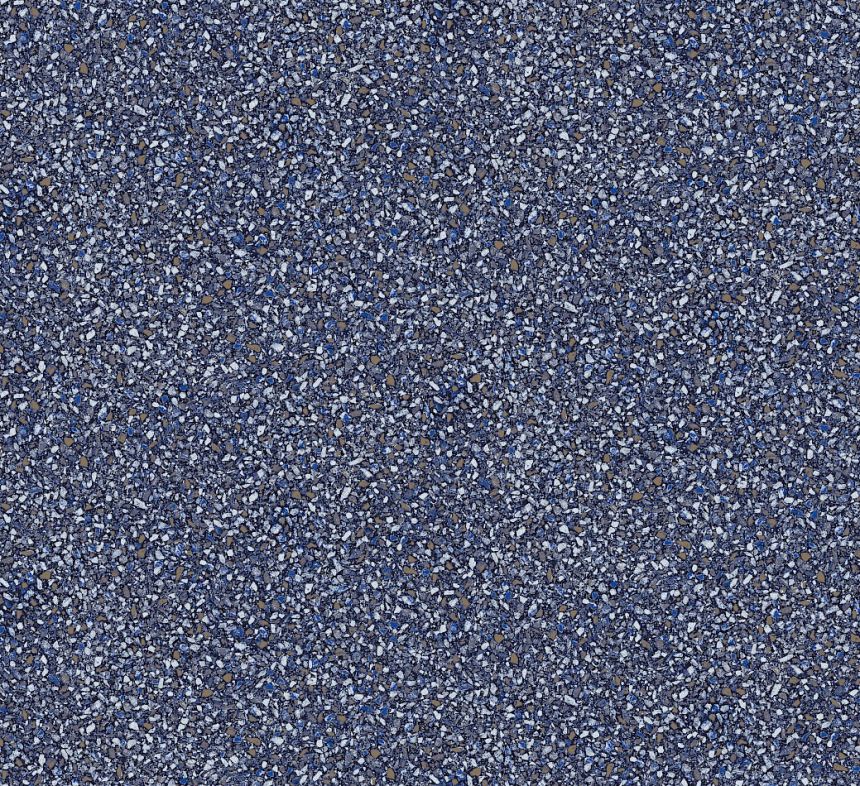 Non-woven wallpaper, blue, stone, terrazzo, ROC010, Rock, Masureel